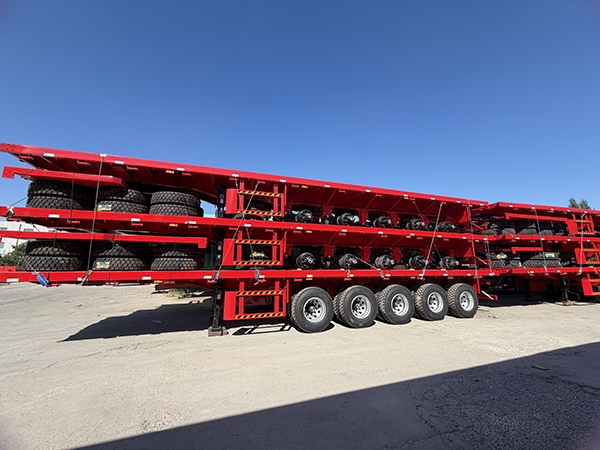 Heavy‑Duty Flatbed Semi‑Trailer | Stackable for Export Shipping